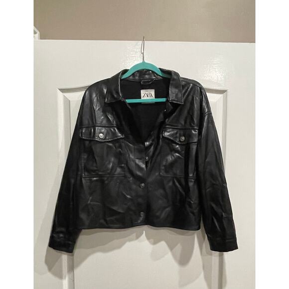Zara Women's Black Soft Jacket Medium - Picture 3 of 7